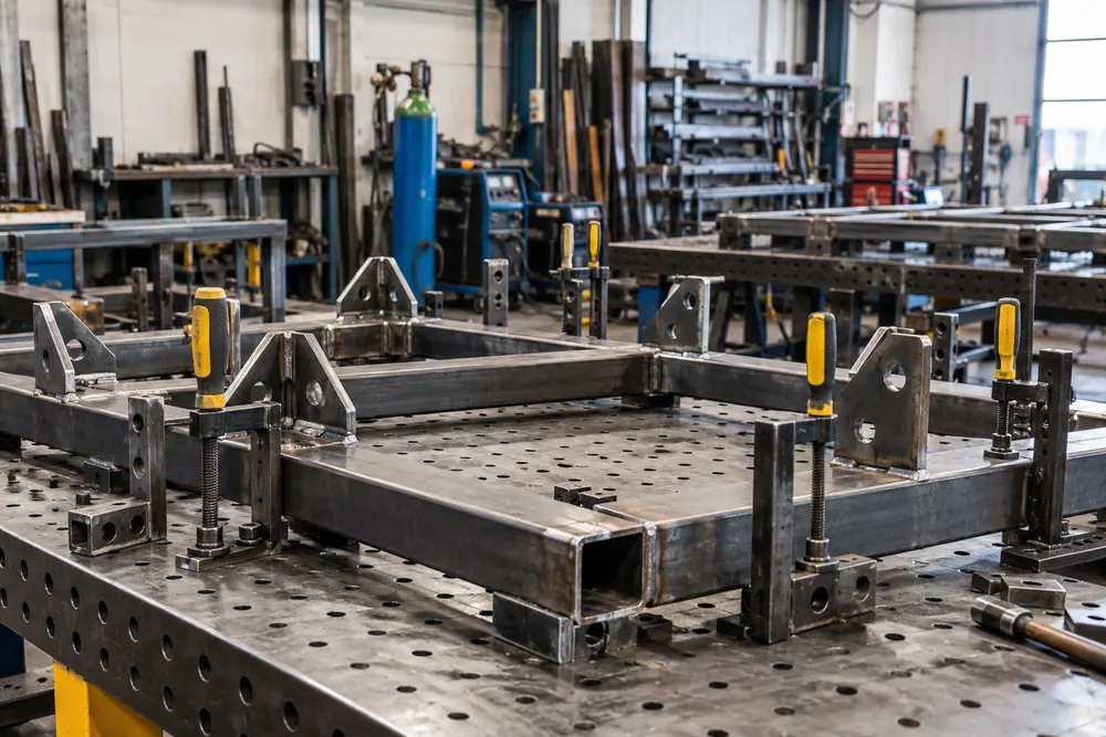Practical frames, brackets and assemblies for industrial premises.